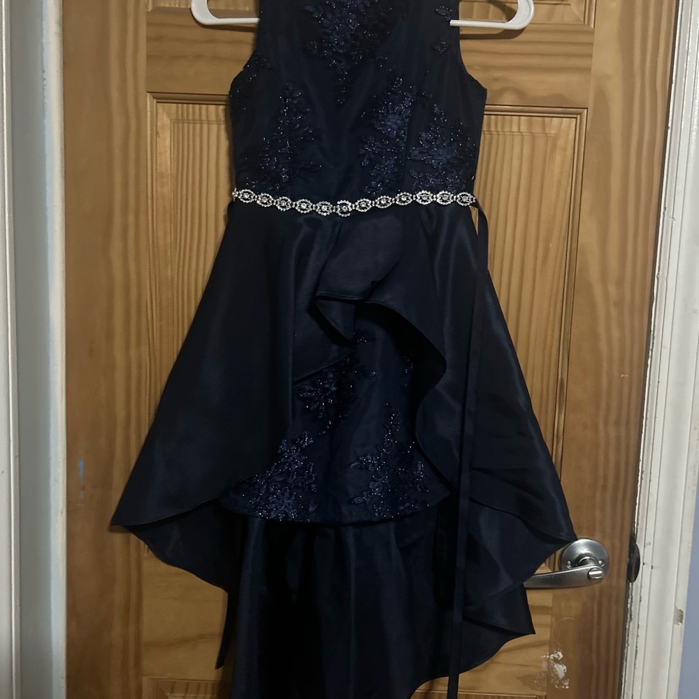 Rare Editions Navy Blue Formal Kids Dress